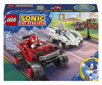 Klocki LEGO® LEGO SONIC 77118 Silver w samochodzie kontra Knuckles w monster t